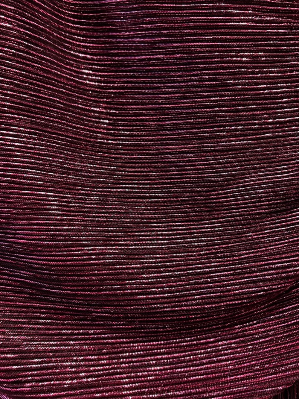 Lulu's Plum Metallic Ruched V-Neck Mini Dress - Picture 3 of 4